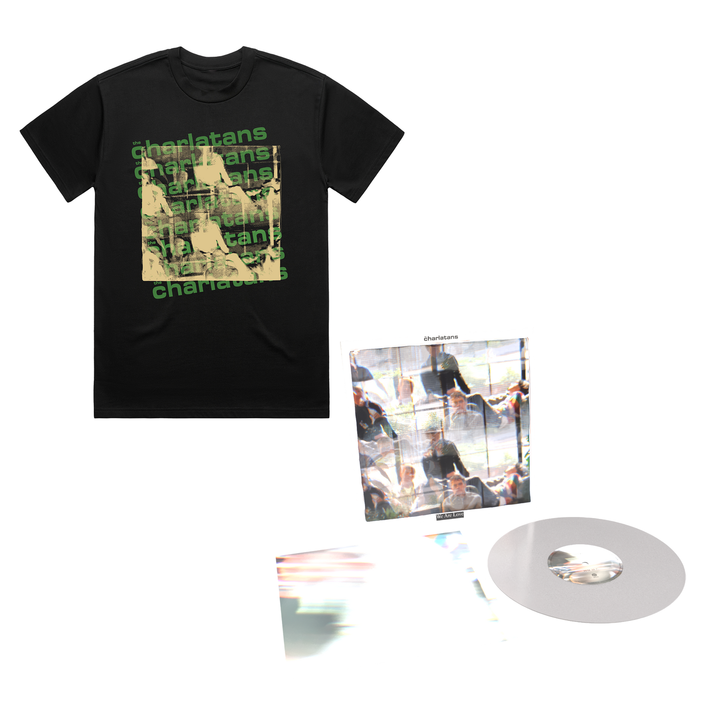 We Are Love | Clear Vinyl and Black T-Shirt Bundle with Free Signed Artcard